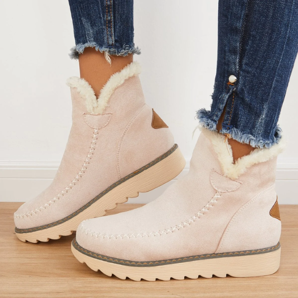 Women's Fold-Over Slip-On Ankle Boots | Winter