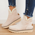 Women's Fold-Over Slip-On Ankle Boots | Winter