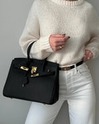 Women's Structured Top-Handle Handbag | Double Handles