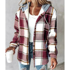 Women's Casual Winter Hooded Jacket | Button Up