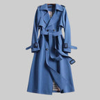 Women’s Long Double-Breasted Trench Coat | Belted