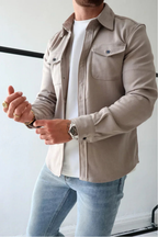 Men's Long Sleeve Button Up Jacket | Winter