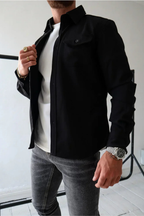 Men's Long Sleeve Button Up Jacket | Winter