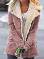 Women's Winter Long Sleeve Oversized Jacket | Button Up