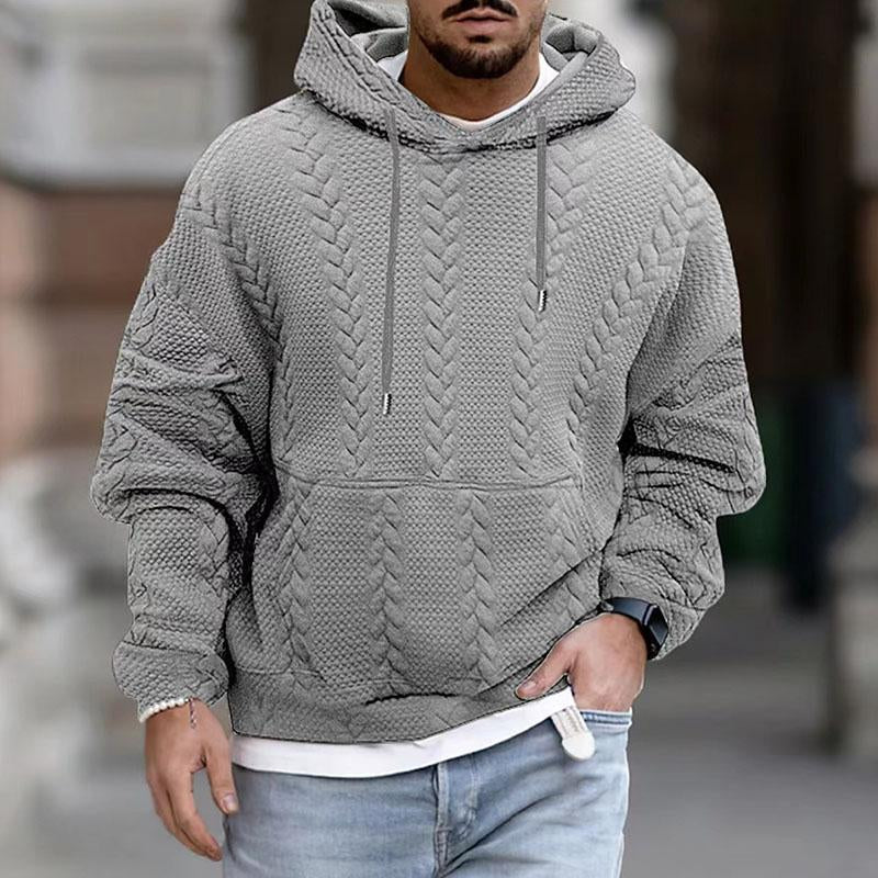 Men's Winter Streetwear Knitted Hoodie | Oversized