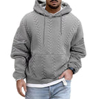 Men's Winter Streetwear Knitted Hoodie | Oversized