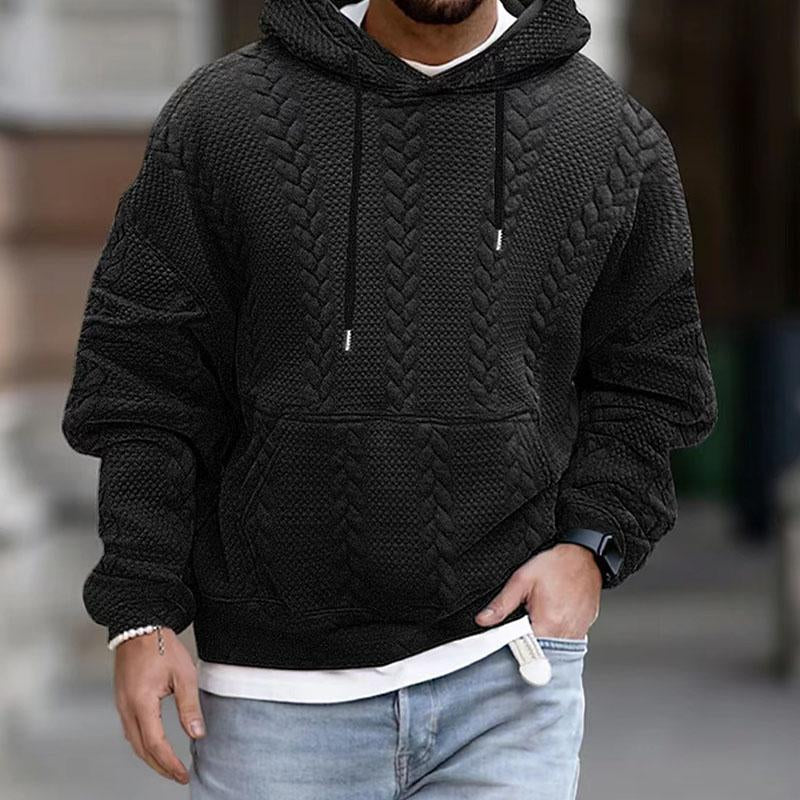 Men's Winter Streetwear Knitted Hoodie | Oversized