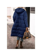 Women's Long Fur Zip Up Jacket | Winter