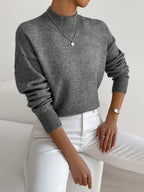 Women's Winter Mock Neck Sweater | Knit