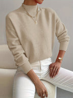 Women's Winter Mock Neck Sweater | Knit