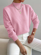 Women's Winter Mock Neck Sweater | Knit