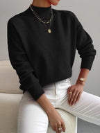 Women's Winter Mock Neck Sweater | Knit