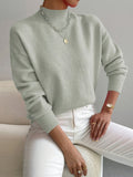 Women's Winter Mock Neck Sweater | Knit