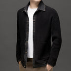 Men’s Knitted Collared Cardigan | Winter
