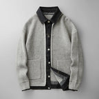 Men’s Knitted Collared Cardigan | Winter