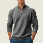 Men’s Textured Quarter-Zip Sweater | Winter