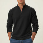 Men’s Textured Quarter-Zip Sweater | Winter