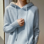 Women's Long Sleeve Knitted Hoodie | Winter