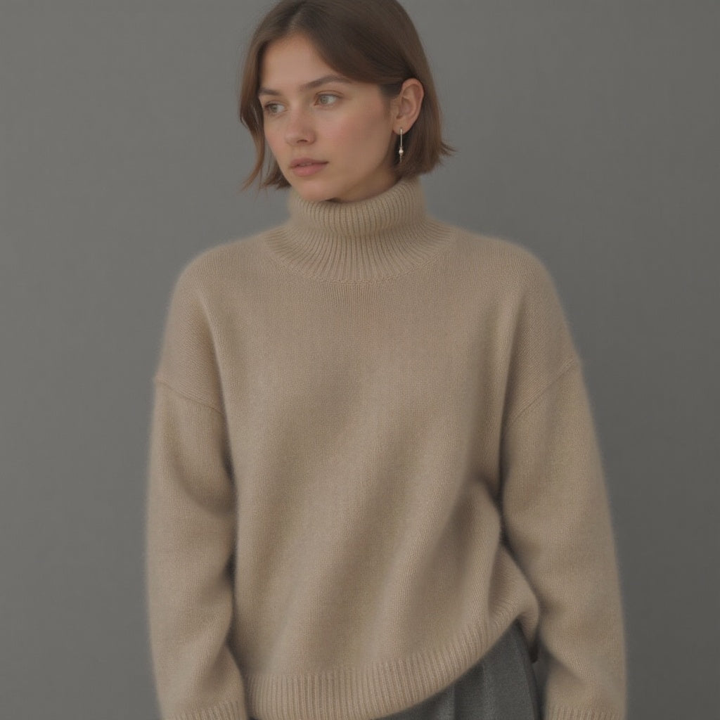 Women's Turtleneck Oversized Sweater | Winter
