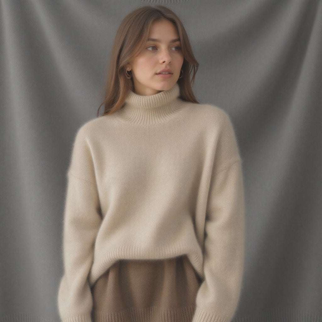 Women's Turtleneck Oversized Sweater | Winter