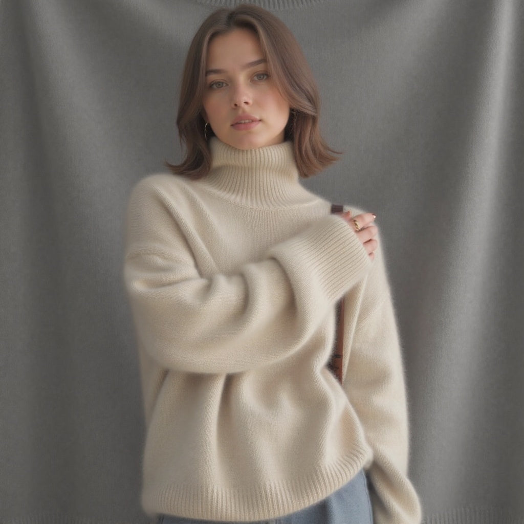 Women's Turtleneck Oversized Sweater | Winter