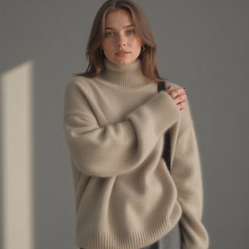 Women's Turtleneck Oversized Sweater | Winter