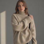 Women's Turtleneck Oversized Sweater | Winter
