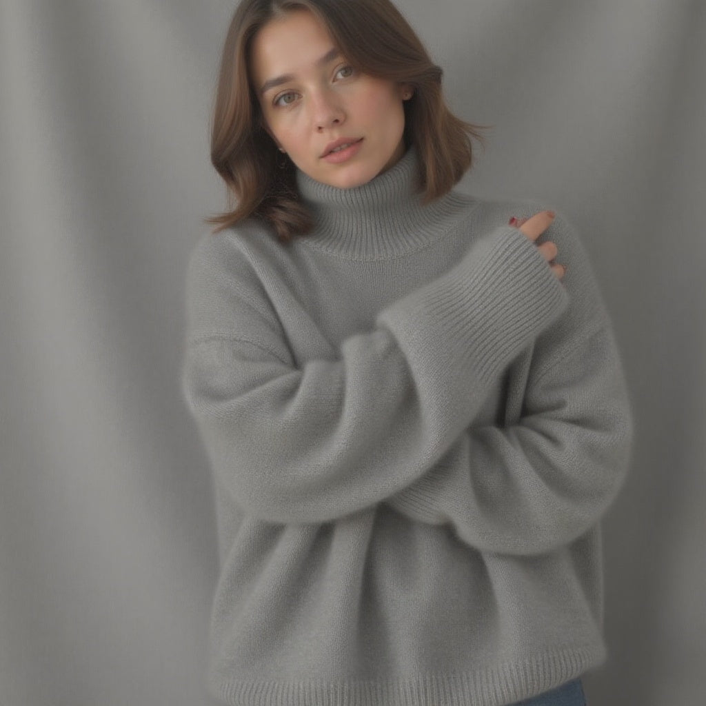 Women's Turtleneck Oversized Sweater | Winter
