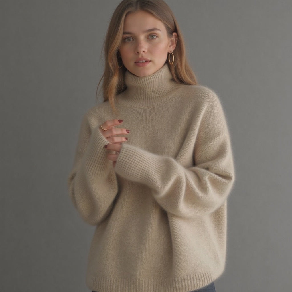 Women's Turtleneck Oversized Sweater | Winter