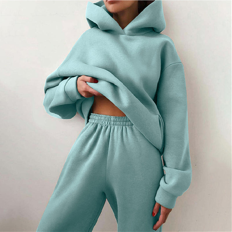 Women's Hoodie and Sweatpants Set | Winter