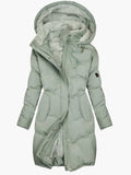 Women's Hooded Winter Puffer Jacket | Long