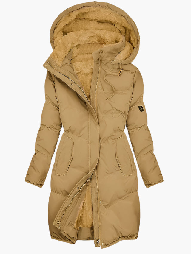 Women's Hooded Winter Puffer Jacket | Long