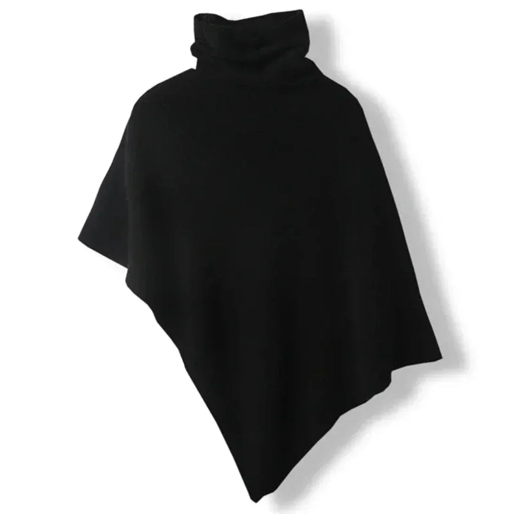Women's Turtleneck Poncho Sweater | Winter