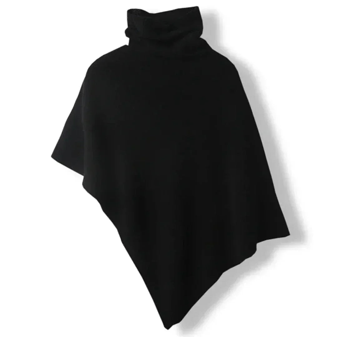 Women's Turtleneck Poncho Sweater | Winter