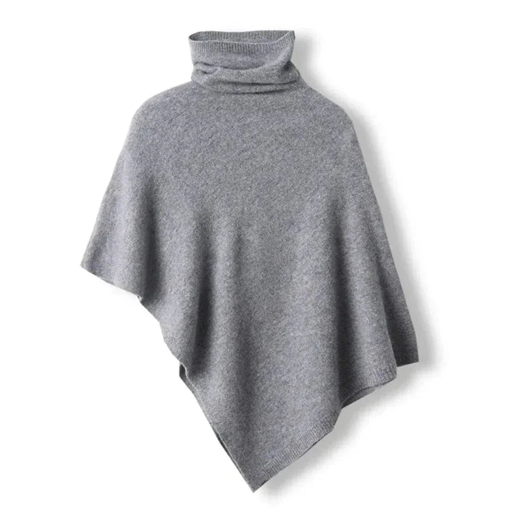 Women's Turtleneck Poncho Sweater | Winter