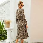 Women’s Summer Vacation Printed Dress | Midi