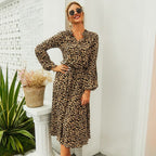 Women’s Summer Vacation Printed Dress | Midi