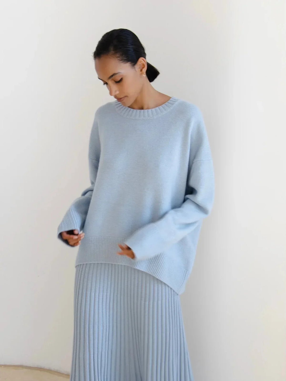 Women's Oversized Crew Neck Knit Sweater | Fall