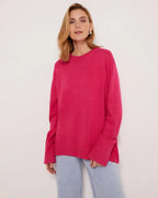 Women's Oversized Crew Neck Knit Sweater | Fall