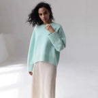 Women's Oversized Crew Neck Knit Sweater | Fall
