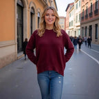 Women's Oversized Crew Neck Knit Sweater | Fall