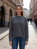 Women's Oversized Crew Neck Knit Sweater | Fall