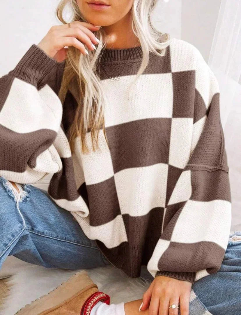 Women's Knitted Chunky Sweater | Winter