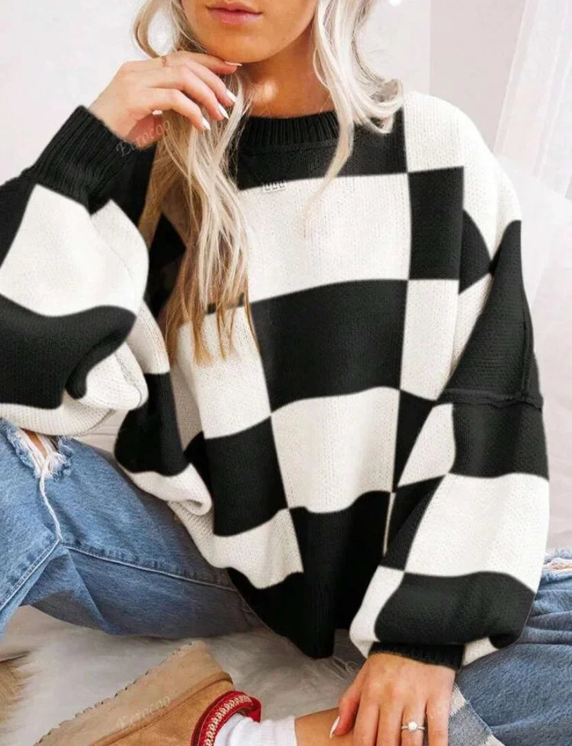 Women's Knitted Chunky Sweater | Winter