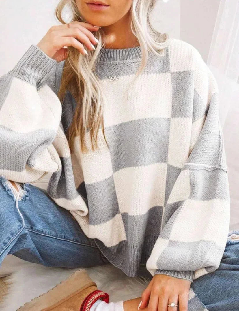 Women's Knitted Chunky Sweater | Winter
