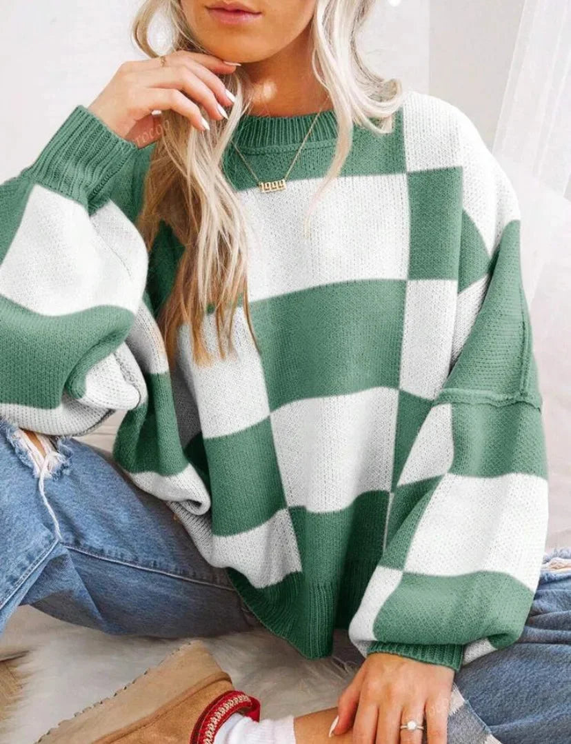 Women's Knitted Chunky Sweater | Winter