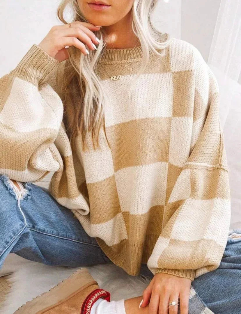 Women's Knitted Chunky Sweater | Winter