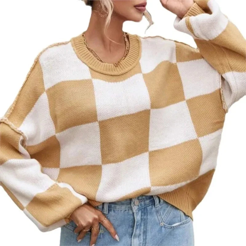 Women's Knitted Chunky Sweater | Winter