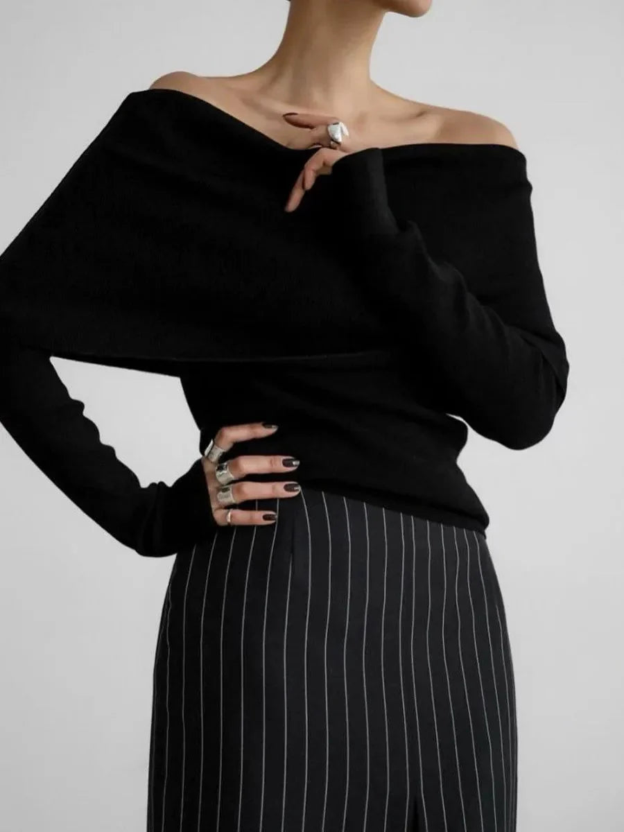 Women's Off Shoulder Knit Sweater | Fall