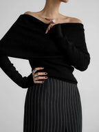 Women's Off Shoulder Knit Sweater | Fall